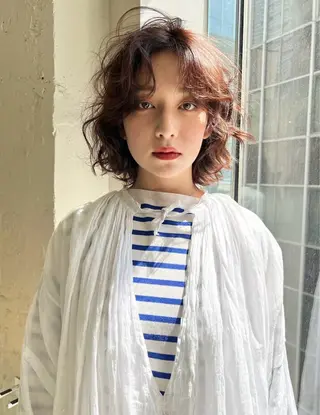 ミディアム カラー 表参道/似合わせカラ ー/西嶋大翔のヘアスタイル