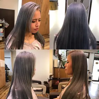 ロング カラー 松岡 辰弥のヘアスタイル