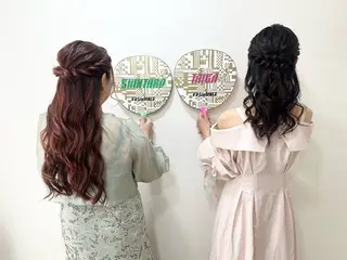 セミロング ヘアアレンジ ヘアセットサロン /上坪愛美のヘアスタイル