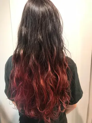 ミディアム カラー パーマ ヘアアレンジ 透明感カラー/ レイヤー　YUKAのヘアスタイル