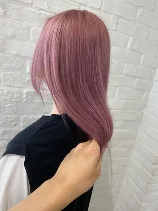 ロング ハイトーン/メンズ 水野翔太のヘアスタイル