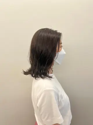 セミロング カラー 韓国好き🇰🇷 美容師MIKUのヘアスタイル