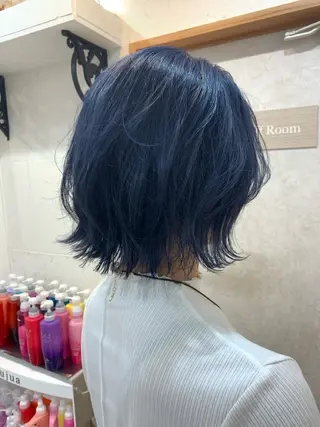 ミディアム メテオカラー/ 縮毛矯正/高橋勇樹のヘアスタイル