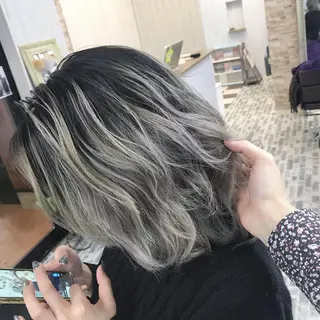ミディアム 藤本 翔己のヘアスタイル