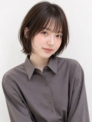 ミディアム カラー 銀座/モテ🤍垢抜け レイヤー/ナナコのヘアスタイル