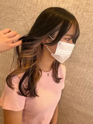 ロング カラー 新宿 似合わせカラー HINAのヘアスタイル