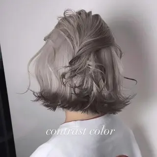 ミディアム カラー 💜ハイトーン💛 マジカルかいちゃんのヘアスタイル