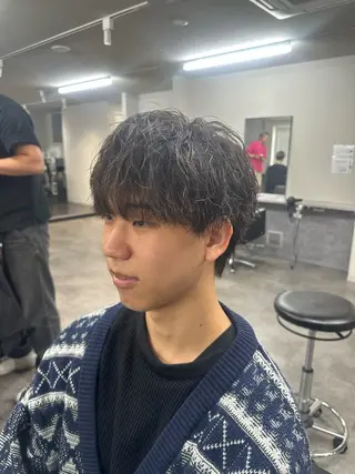 パーマ メンズ 立川メッシュパーマ 特化/けんしょうのヘアスタイル