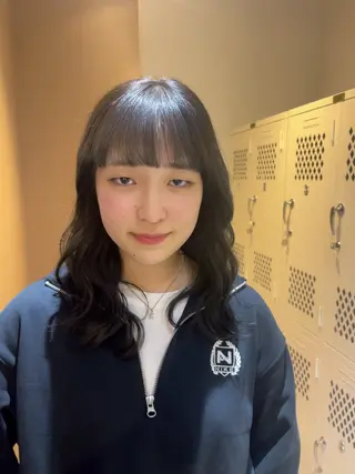 ロング カラー ramphy 柴原 夢奈のヘアスタイル