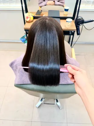 ミディアム 縮毛矯正/髪質改善 /SATOKOのヘアスタイル