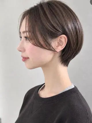 ショート カラー 骨格診断で絶対可愛い ✨丸みショート✨凌弥のヘアスタイル