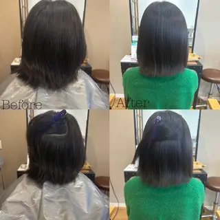 ミディアム 横 田のヘアスタイル