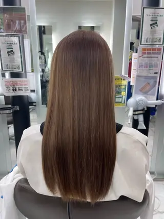 ロング カラー 向田 真也のヘアスタイル