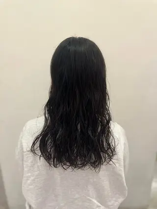ロング パーマ ramphy 柴原 夢奈のヘアスタイル