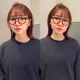 ミディアム カラー mai / linoah˚✧のヘアスタイル