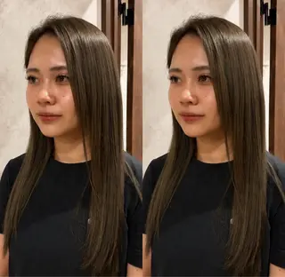 カラー 鶴ケ峰 透明感カラー葵🫧のヘアスタイル