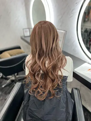 ロング カラー ブリーチ・暖色カラー エクステ/mao🩰のヘアスタイル