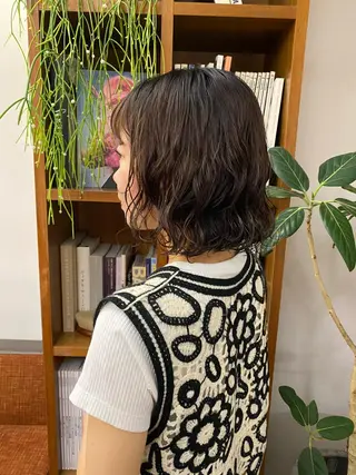 ショート パーマ 似合わせレイヤー/ ケアパーマ/高倉のヘアスタイル