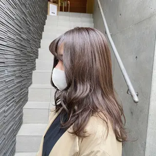 セミロング レディースモデル カット/中川翔太のヘアスタイル