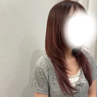 ロング ラカットゾーン 田中李奈のヘアスタイル