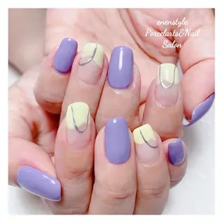 ミディアム ネイル 🐾enen style 🐾のネイルデザイン