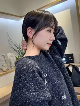 ショート 縮毛矯正×ボブ🥣 オイカワ レイのヘアスタイル