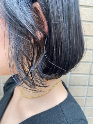 ショート カラー 銀座メンズ専門🖤 叶奈々のヘアスタイル