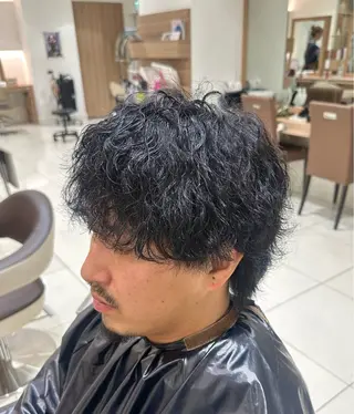 カラー パーマ メンズ ユージ ✂︎ カット/パーマ特化のヘアスタイル