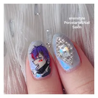 ミディアム ネイル 🐾enen style 🐾のネイルデザイン