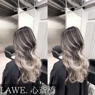 ロング カラー Wカラー/エクステ /心斎橋/茉央のヘアスタイル