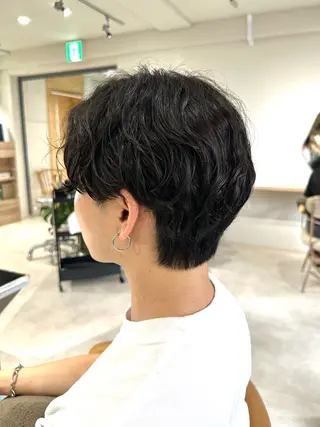 ショート パーマ 🎀似合わせカット/ ボブ/佐瀬千枝🎀のヘアスタイル