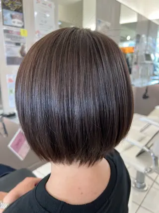 ショート カラー 艶髪⭐️白髪ぼかし ⭐️田玉裕樹のヘアスタイル