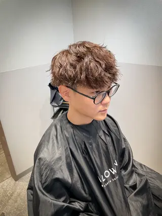 カラー パーマ メンズ SALOWIN熊本 YUTOのヘアスタイル