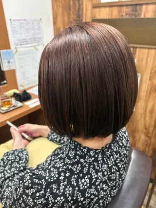 ショート カラー パーマ 佐藤 葵のヘアスタイル