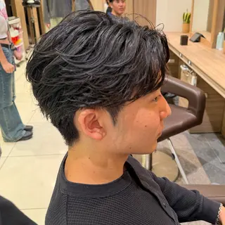 パーマ メンズ 岡野 未夢のヘアスタイル