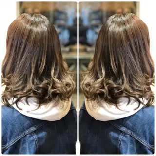 セミロング カラー 小山内 龍一郎 店長のヘアスタイル