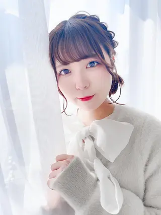 ミディアム ヘアアレンジ CARELLY Rukaのマツエク・マツパデザイン