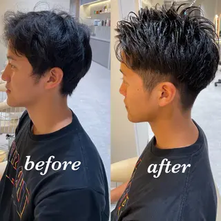 メンズ 大人メンズパーマ メンズ特化 萱原大幹のヘアスタイル