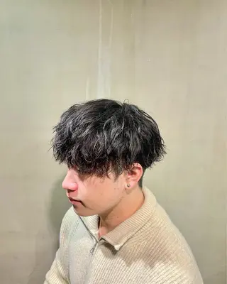 パーマ メンズ 大人のメンズパーマ/ 丁寧なカウンセリングのヘアスタイル