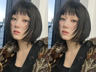 ショート カラー ウルフ🦋顔まわり ❤︎ ͛めいのヘアスタイル