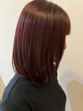 ミディアム カラー 艶カラー⏳ブリーチ Natsukiのヘアスタイル
