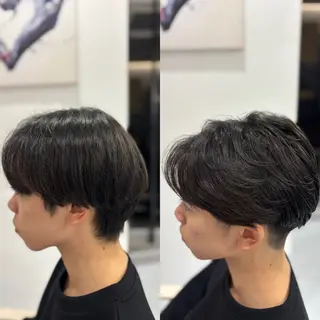 ショート パーマ メンズ メンズ特化韓国風 パーマスタイル/りんのヘアスタイル