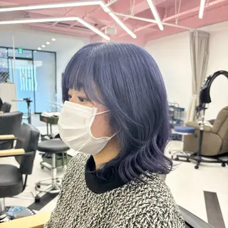セミロング カラー パーマ ヘアアレンジ メンズ mona/ ストレートスタイル✨のヘアスタイル