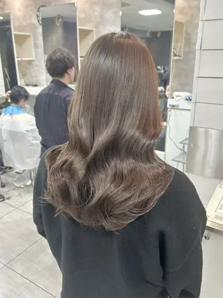 セミロング レイヤー/艶髪カラー 森本くるみのヘアスタイル