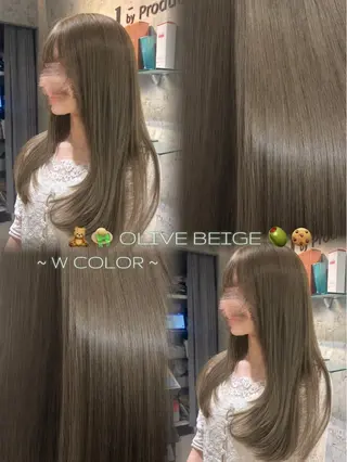 ロング カラー 🎀ིྀ韓国風 艶カラー🤍ྀི小澤のヘアスタイル