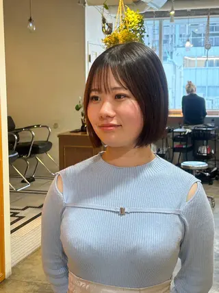 ミディアム カラー ナチュラル大人っぽい スタイル MAORIのヘアスタイル