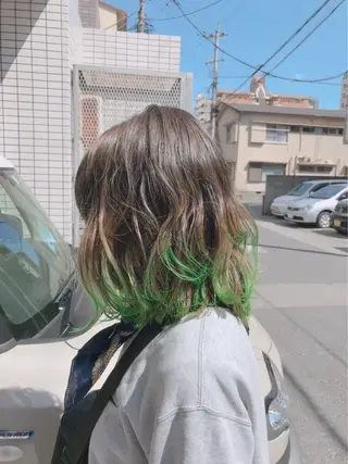 ミディアム カラー Story マリエのヘアスタイル