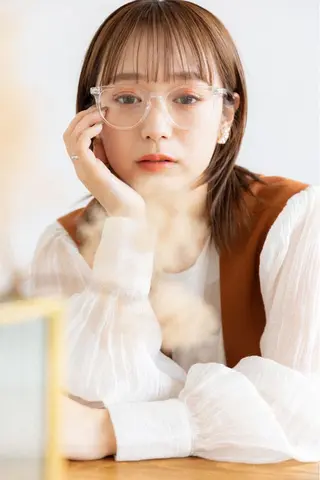 ミディアム カラー ヘアアレンジ 対馬 粘音のヘアスタイル
