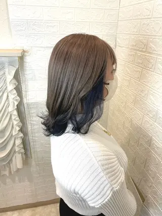 ミディアム 六反 仁哉のヘアスタイル