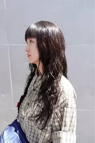 ロング カラー パーマ 大林 エリコのヘアスタイル